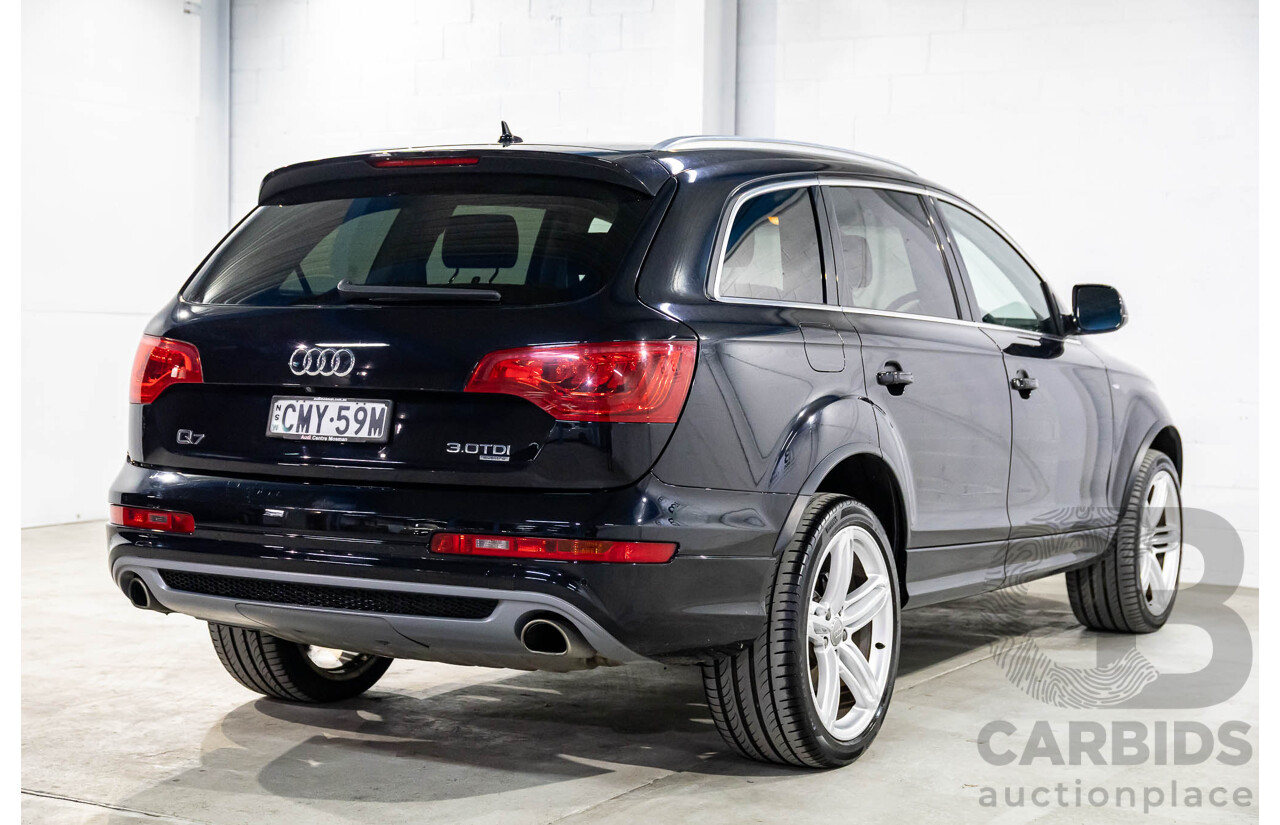 5/2013 Audi Q7 3.0 TDI Quattro (AWD) MY13 4d Wagon Orca Black Metallic Turbo Diesel 3.0L