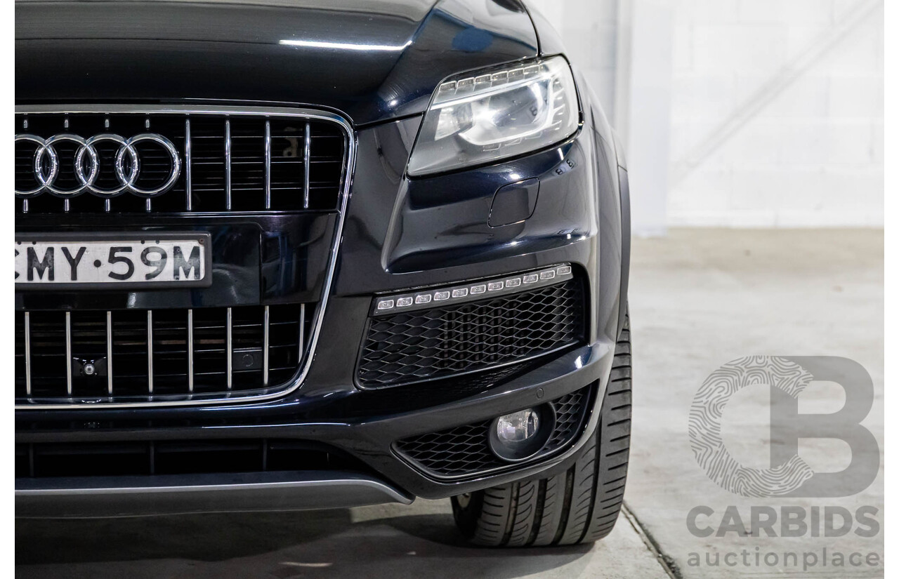 5/2013 Audi Q7 3.0 TDI Quattro (AWD) MY13 4d Wagon Orca Black Metallic Turbo Diesel 3.0L