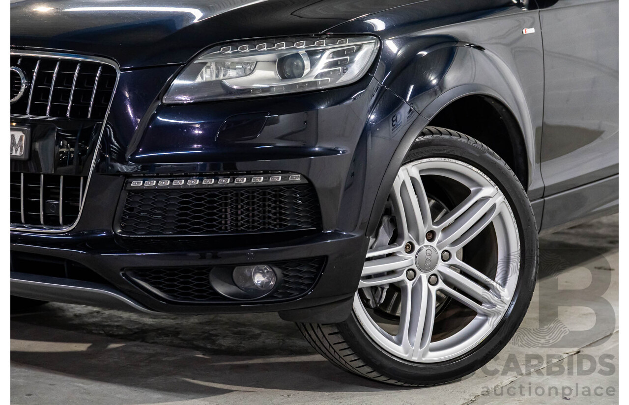 5/2013 Audi Q7 3.0 TDI Quattro (AWD) MY13 4d Wagon Orca Black Metallic Turbo Diesel 3.0L