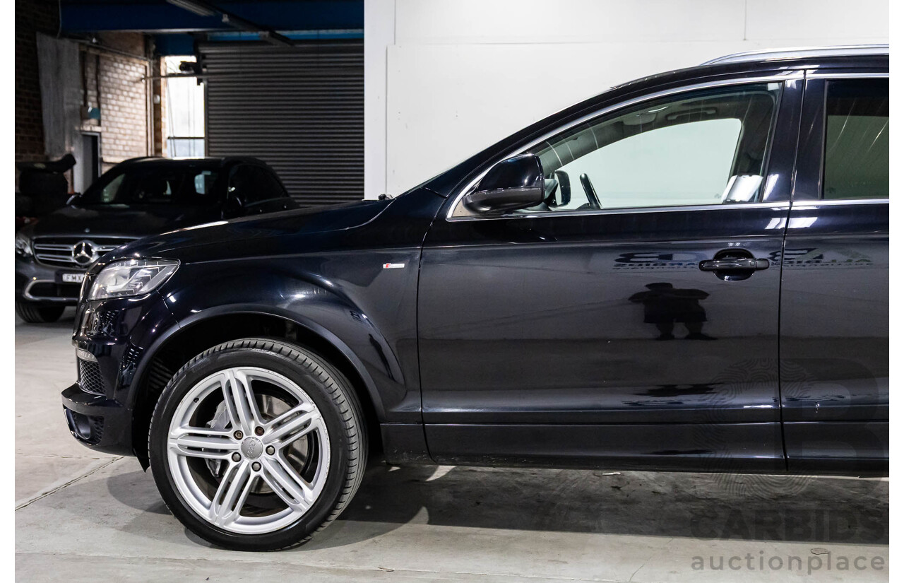 5/2013 Audi Q7 3.0 TDI Quattro (AWD) MY13 4d Wagon Orca Black Metallic Turbo Diesel 3.0L