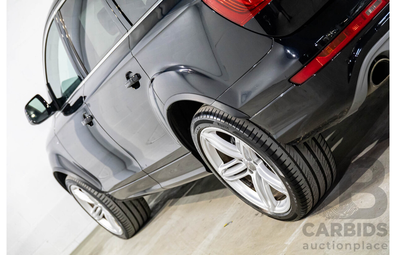 5/2013 Audi Q7 3.0 TDI Quattro (AWD) MY13 4d Wagon Orca Black Metallic Turbo Diesel 3.0L