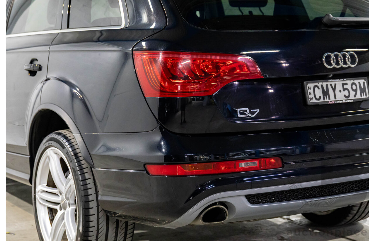 5/2013 Audi Q7 3.0 TDI Quattro (AWD) MY13 4d Wagon Orca Black Metallic Turbo Diesel 3.0L