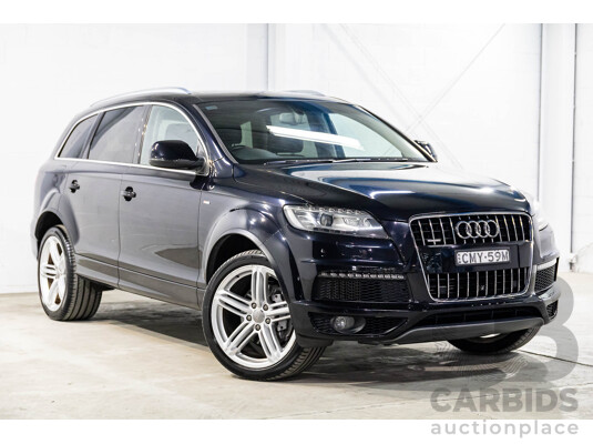 5/2013 Audi Q7 3.0 TDI Quattro (AWD) MY13 4d Wagon Orca Black Metallic Turbo Diesel 3.0L