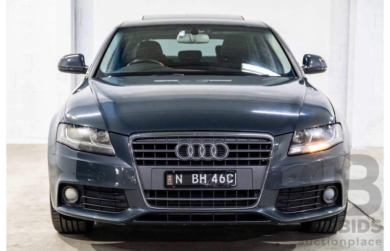 6/2008 Audi A4 1.8 TFSI B8 (8K) 4d Sedan Meteor Grey Pearl Turbo 1.8L