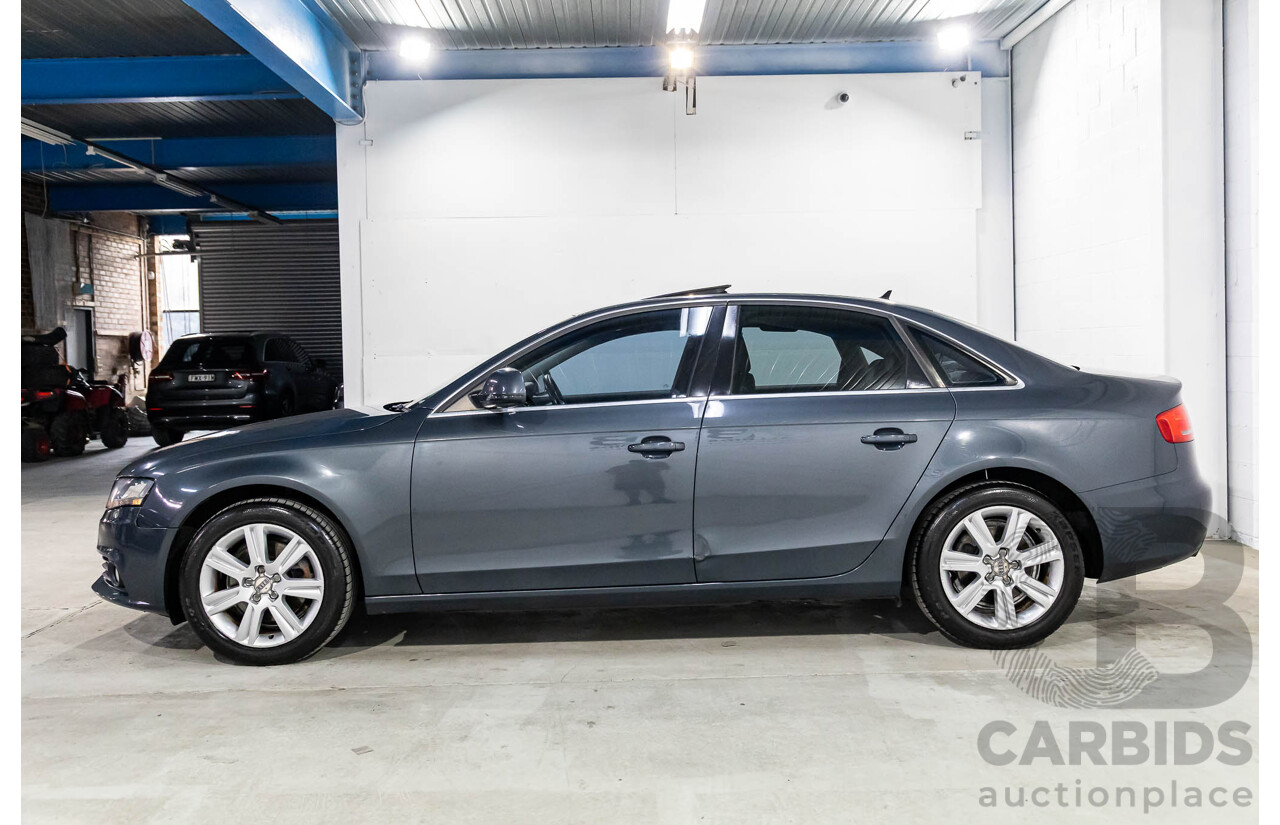 6/2008 Audi A4 1.8 TFSI B8 (8K) 4d Sedan Meteor Grey Pearl Turbo 1.8L