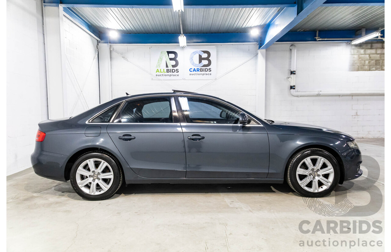 6/2008 Audi A4 1.8 TFSI B8 (8K) 4d Sedan Meteor Grey Pearl Turbo 1.8L