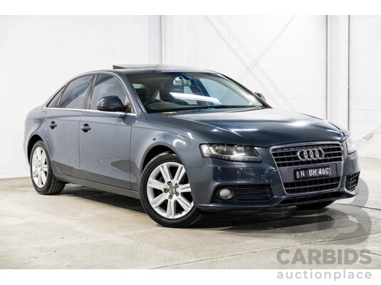 6/2008 Audi A4 1.8 TFSI B8 (8K) 4d Sedan Meteor Grey Pearl Turbo 1.8L