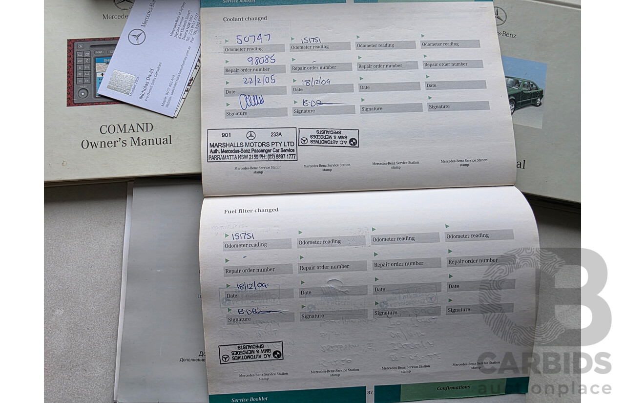 11/2001 Mercedes-Benz E430 Avantgarde W210 4d Sedan Green 4.3L