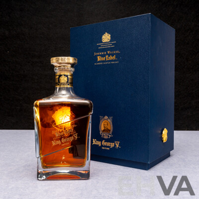 Johnnie Walker Blue Label King George V Edition Blended Scotch Whiskey in Presentation Box