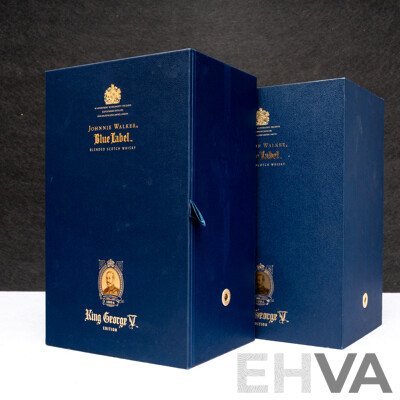 Johnnie Walker Blue Label King George V Edition Blended Scotch Whiskey in Presentation Box