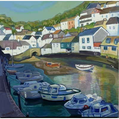 Val Johnson, (20th Century, Australian), Late Afternoon Polpero, Oil on Canvas, 51 X 51 Cm