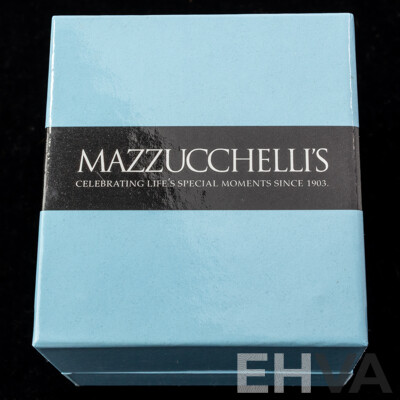 Mazzucchelli's 18ct Diamond Cluster Engagement & Wedding Ring Set, TDW 1.15ct, Size N, 7.43 Grams - as New