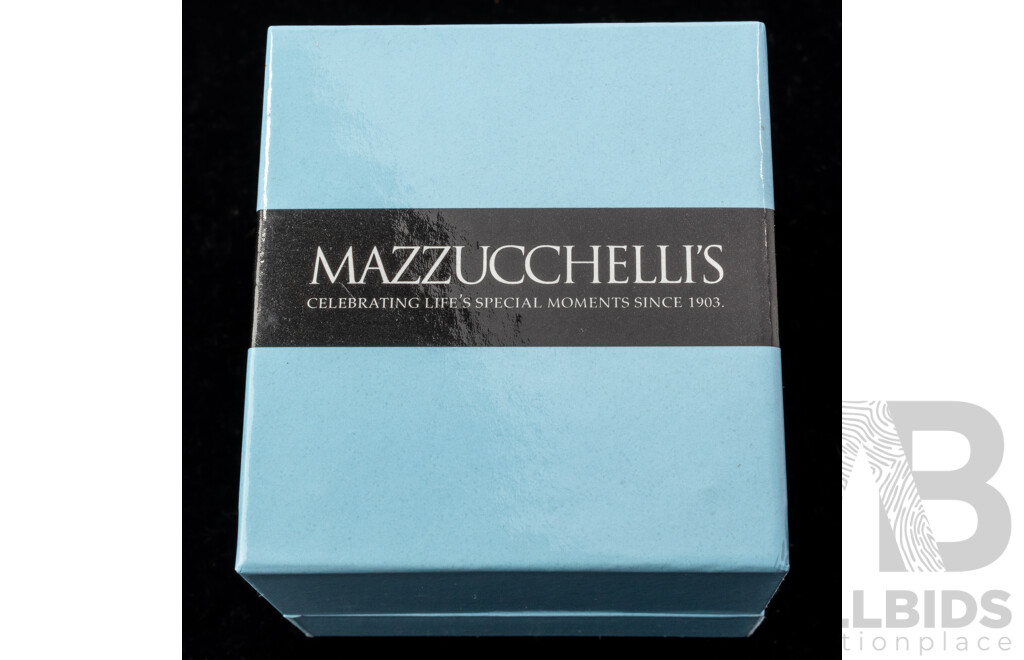 Mazzucchelli's 18ct Diamond Cluster Engagement & Wedding Ring Set, TDW 1.15ct, Size N, 7.43 Grams - as New