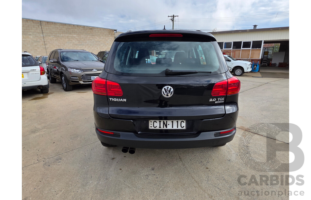 10/2011 Volkswagen Tiguan 103 TDI 5NC MY11 4d Wagon Black 2.0L