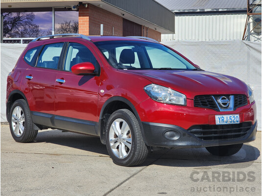 10/2013 Nissan Dualis +2 ST (4x2) J10 MY13 4d Wagon Red 2.0L