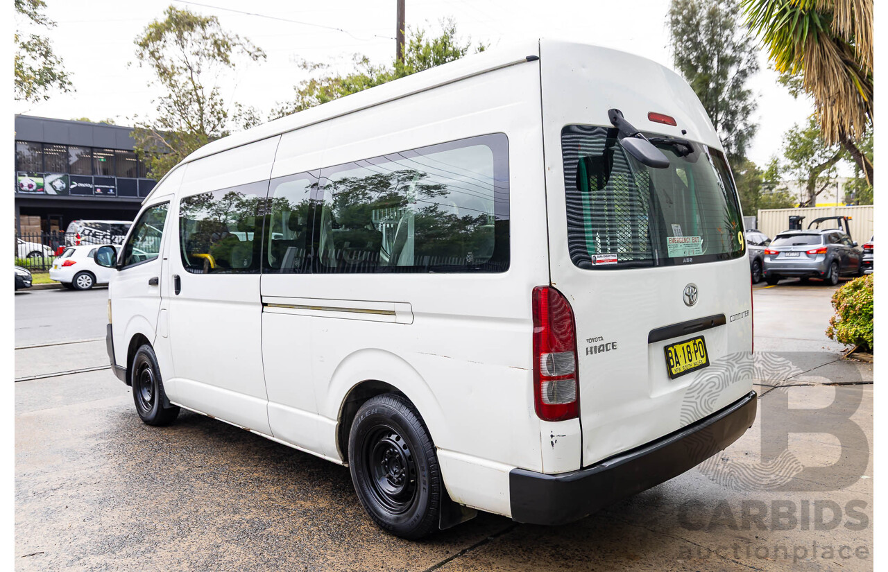 2/2009 Toyota Hiace Commuter Super LWB TRH223R MY07 Upgrade Bus French Vanilla White 2.7L - Custom Wheelchair Lift 11Seater
