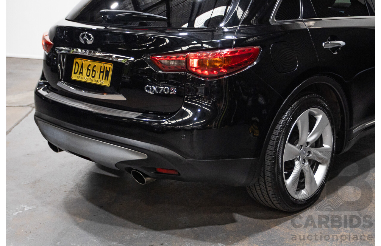 10/2016 Infiniti QX70 3.0D S Premium (AWD) 4d Wagon Obsidian Black Metallic Turbo Diesel V6 3.0L