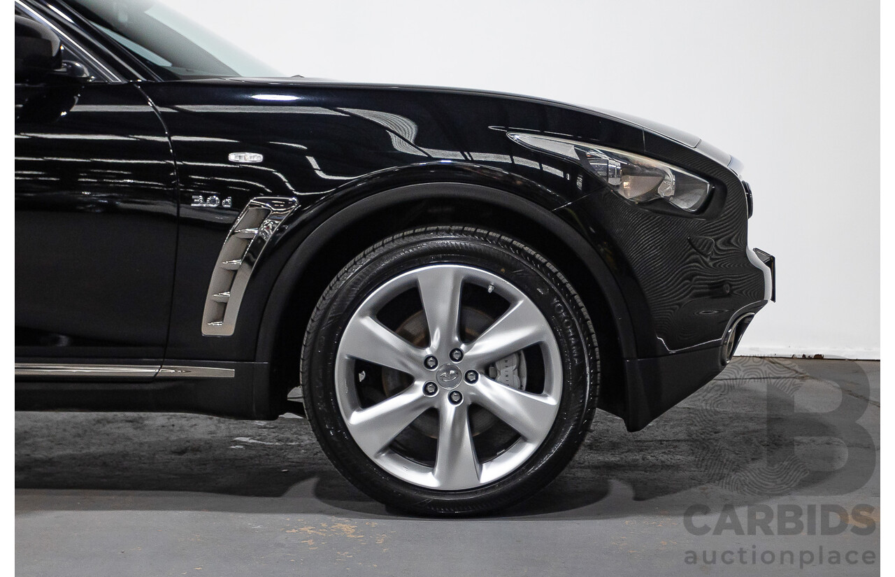 10/2016 Infiniti QX70 3.0D S Premium (AWD) 4d Wagon Obsidian Black Metallic Turbo Diesel V6 3.0L