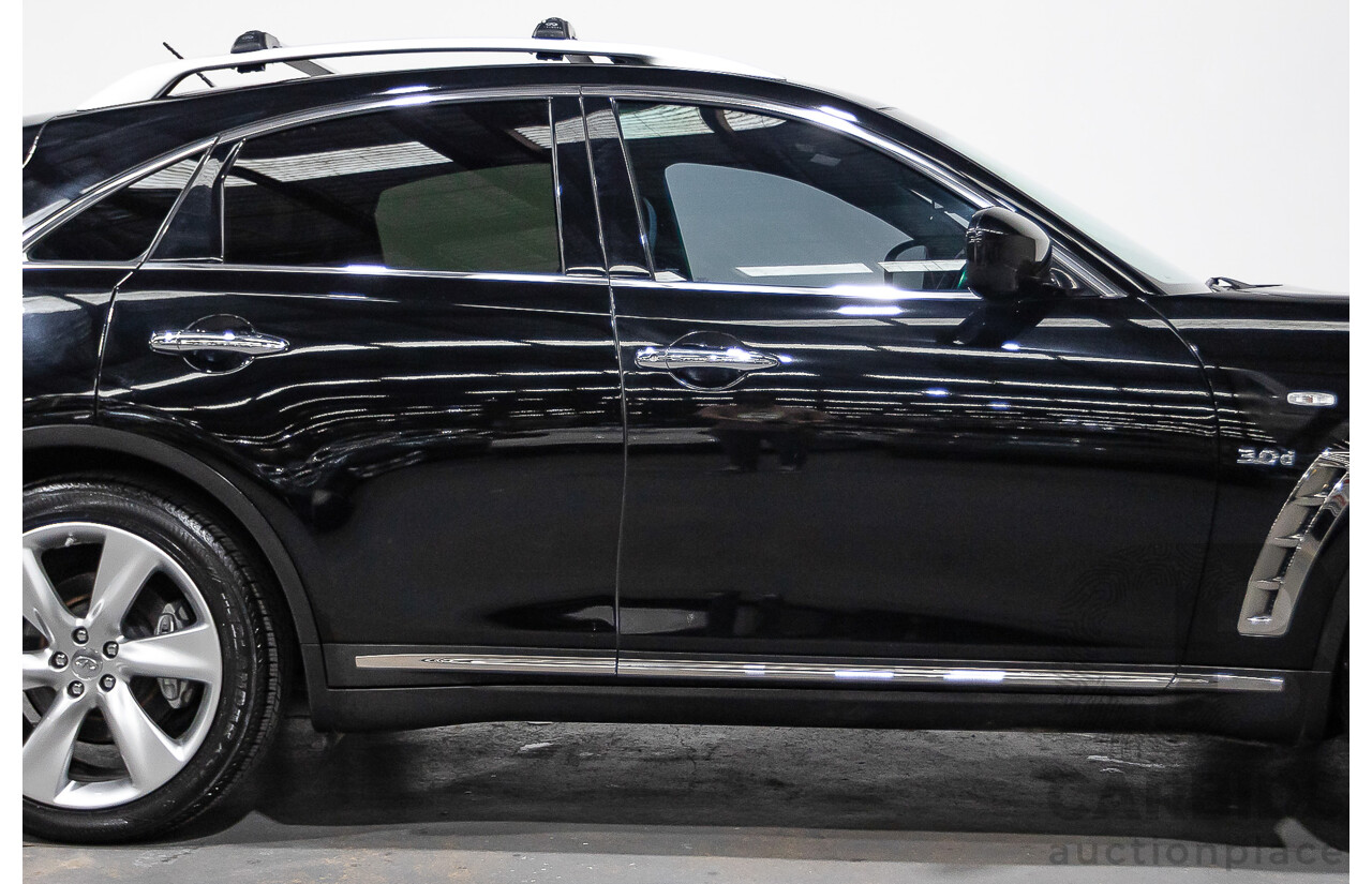 10/2016 Infiniti QX70 3.0D S Premium (AWD) 4d Wagon Obsidian Black Metallic Turbo Diesel V6 3.0L
