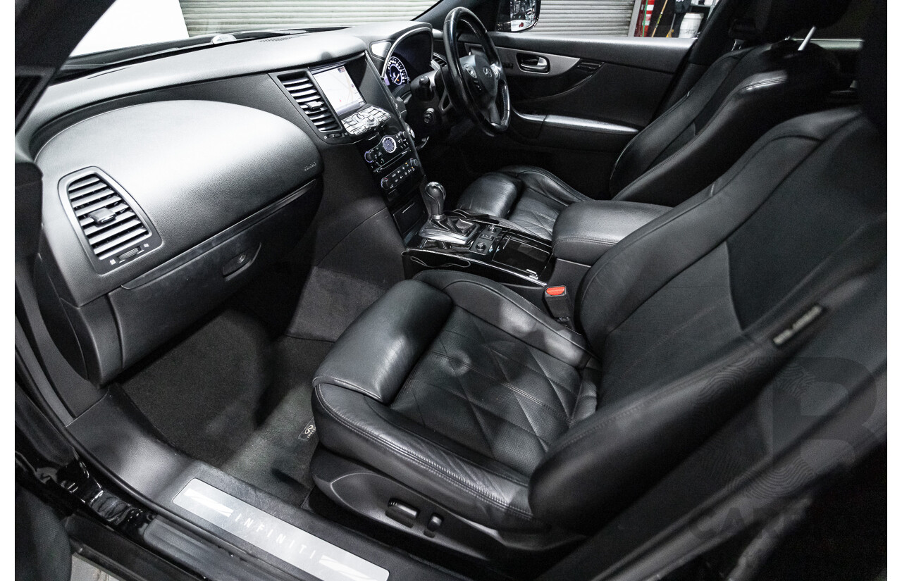 10/2016 Infiniti QX70 3.0D S Premium (AWD) 4d Wagon Obsidian Black Metallic Turbo Diesel V6 3.0L
