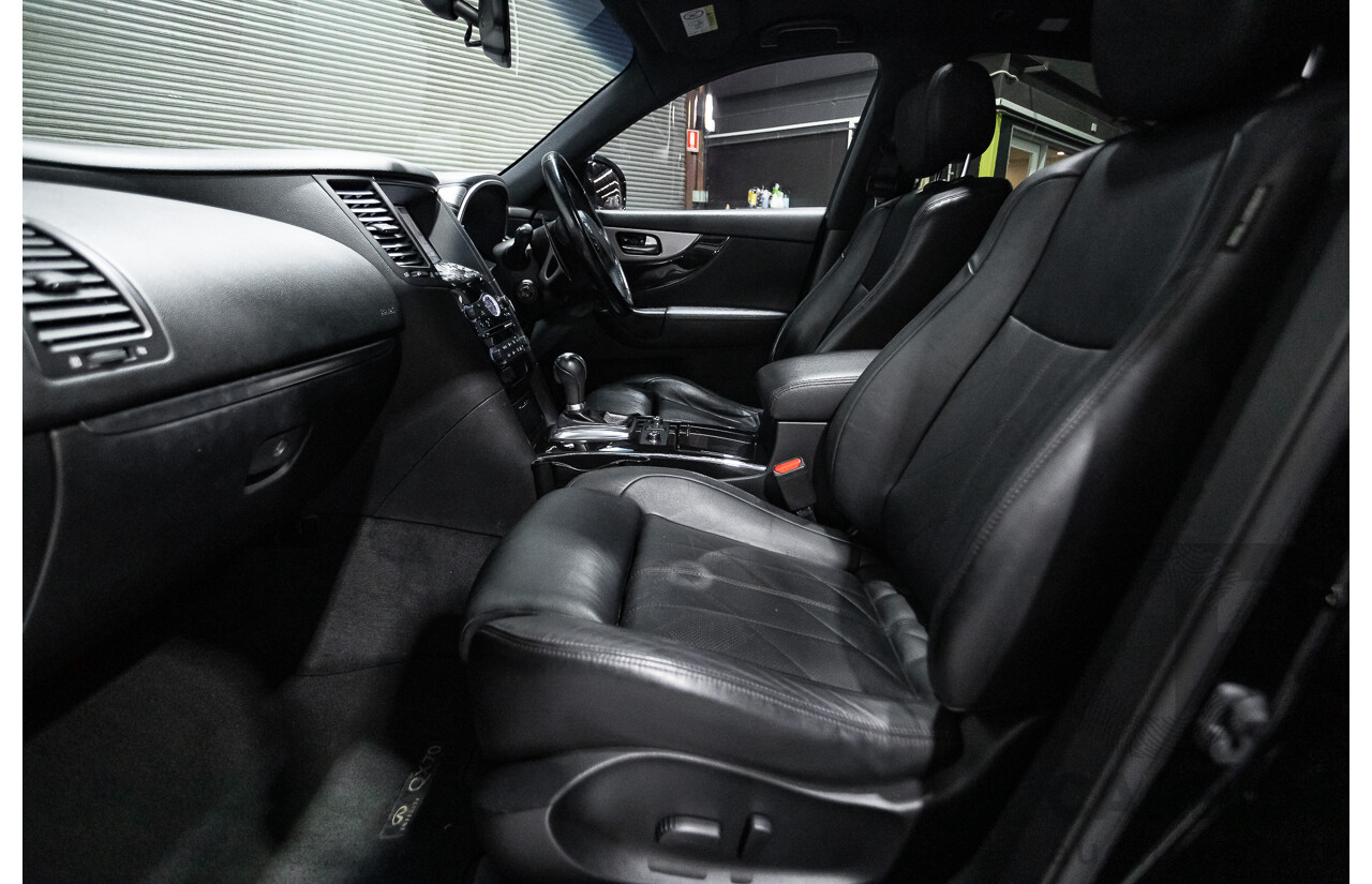 10/2016 Infiniti QX70 3.0D S Premium (AWD) 4d Wagon Obsidian Black Metallic Turbo Diesel V6 3.0L
