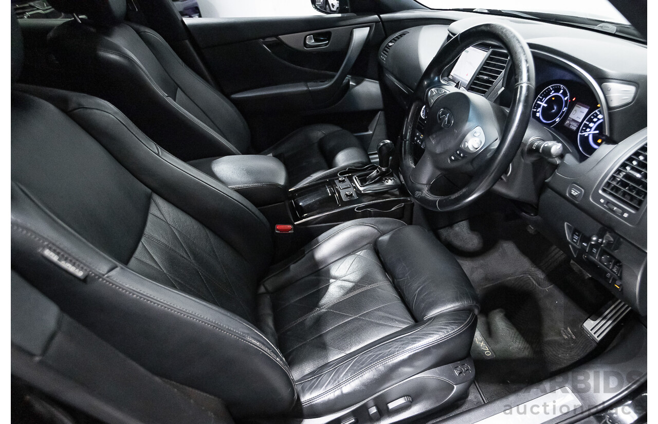 10/2016 Infiniti QX70 3.0D S Premium (AWD) 4d Wagon Obsidian Black Metallic Turbo Diesel V6 3.0L