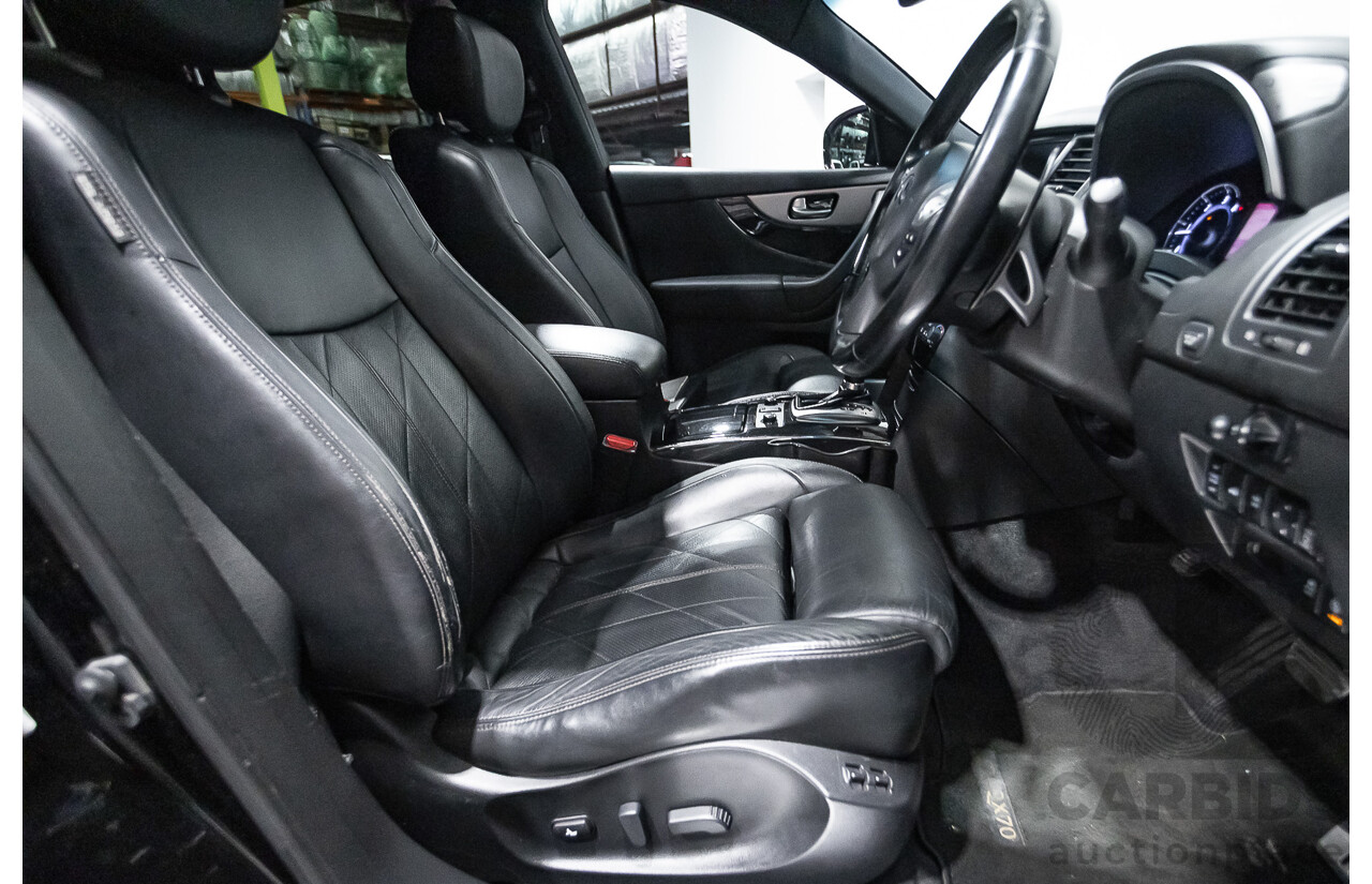 10/2016 Infiniti QX70 3.0D S Premium (AWD) 4d Wagon Obsidian Black Metallic Turbo Diesel V6 3.0L
