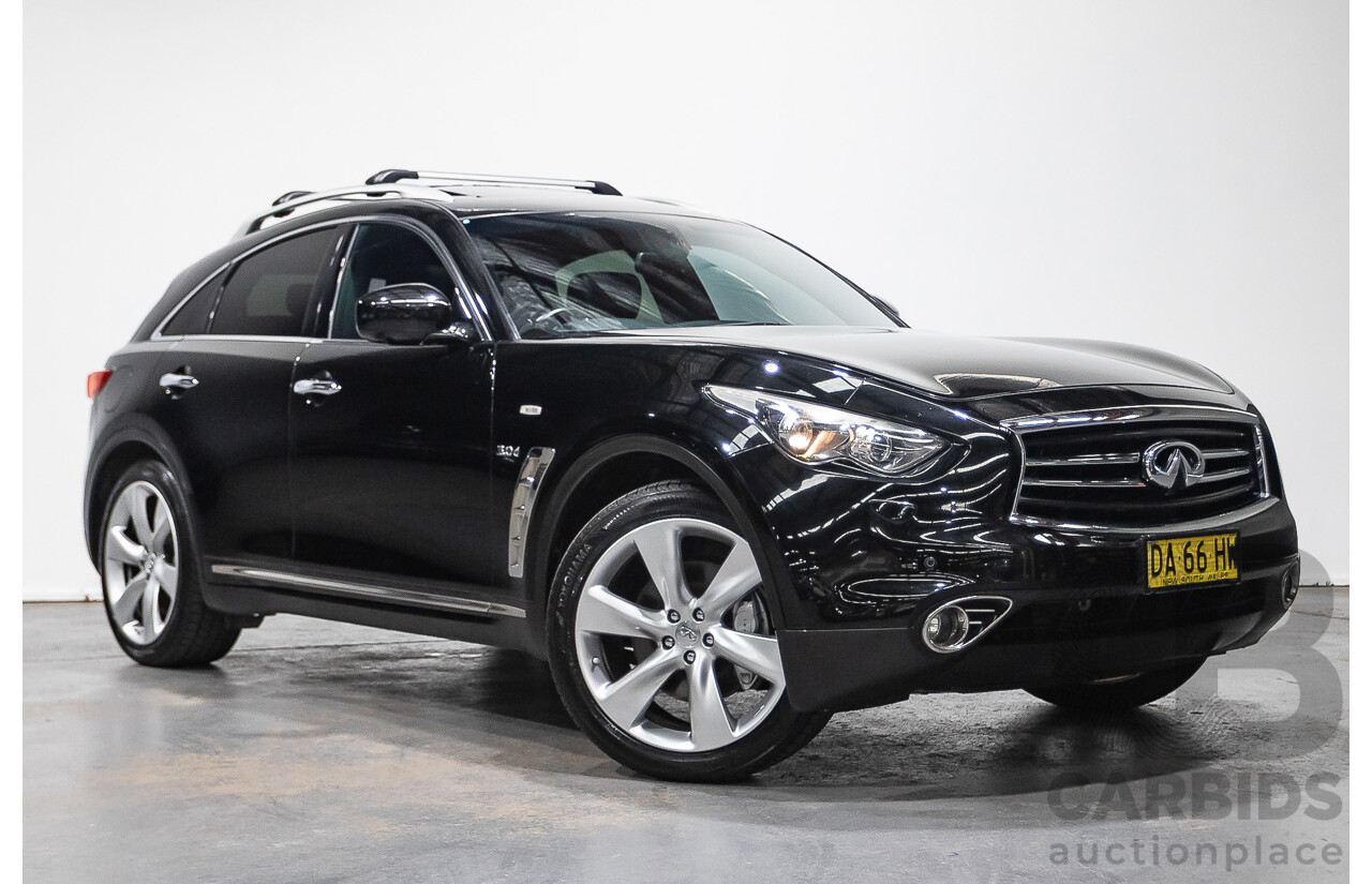 10/2016 Infiniti QX70 3.0D S Premium (AWD) 4d Wagon Obsidian Black Metallic Turbo Diesel V6 3.0L