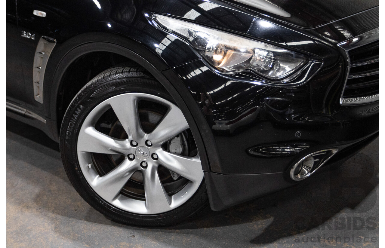 10/2016 Infiniti QX70 3.0D S Premium (AWD) 4d Wagon Obsidian Black Metallic Turbo Diesel V6 3.0L