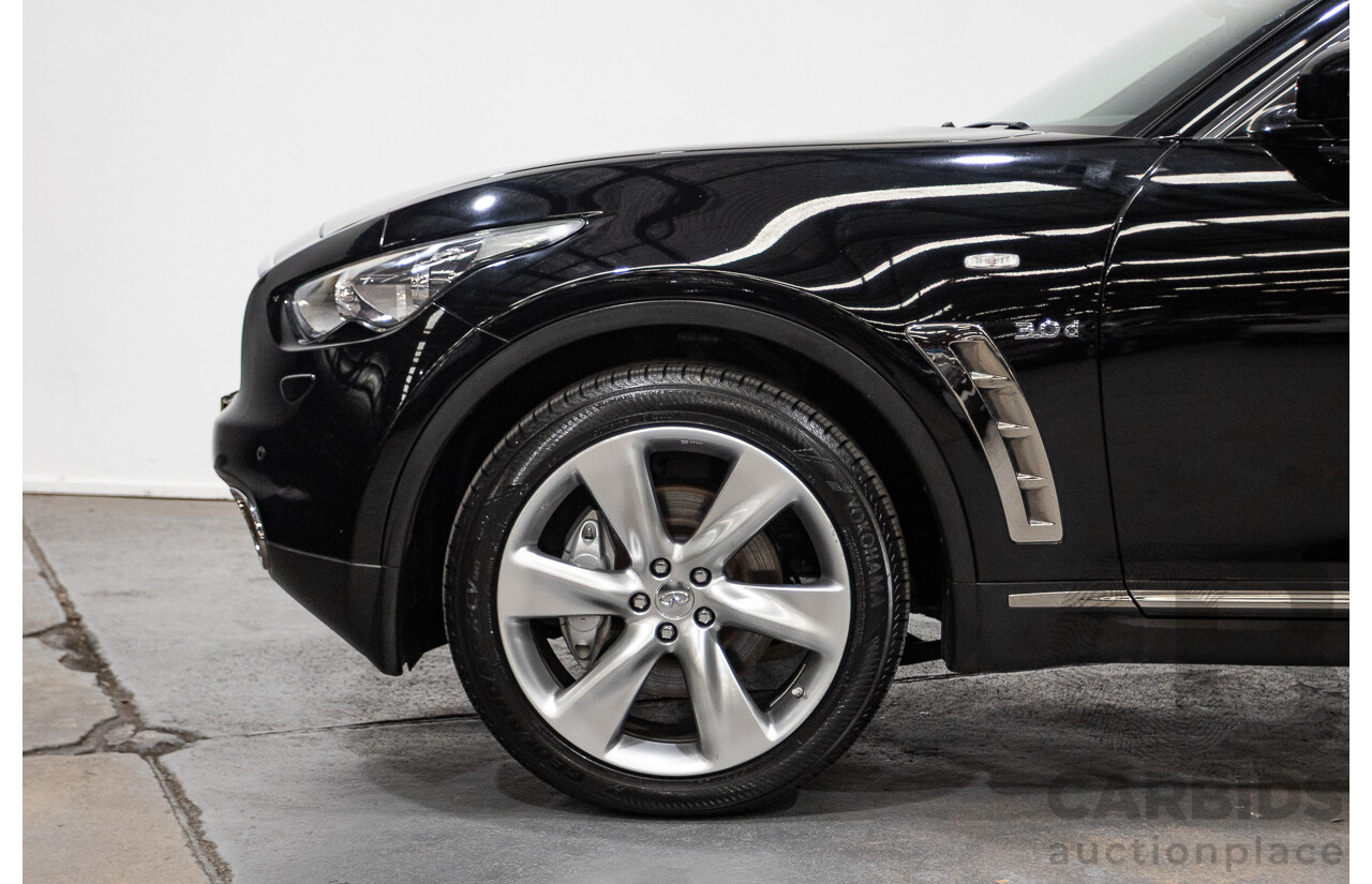 10/2016 Infiniti QX70 3.0D S Premium (AWD) 4d Wagon Obsidian Black Metallic Turbo Diesel V6 3.0L