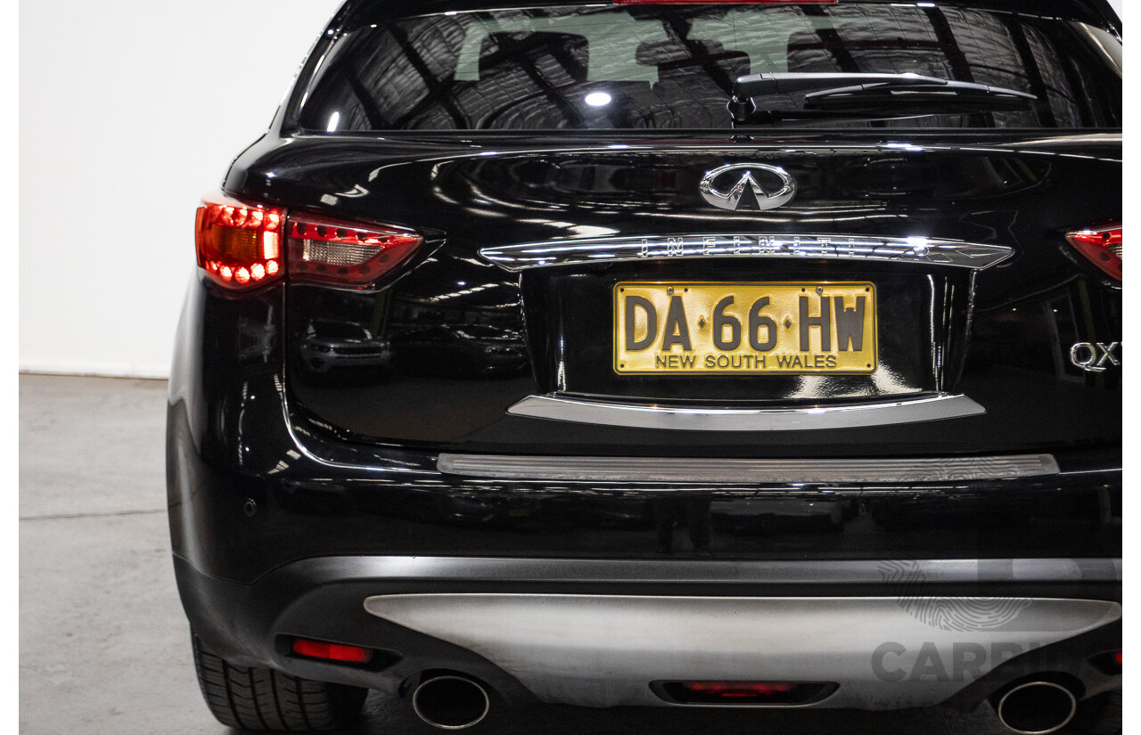 10/2016 Infiniti QX70 3.0D S Premium (AWD) 4d Wagon Obsidian Black Metallic Turbo Diesel V6 3.0L