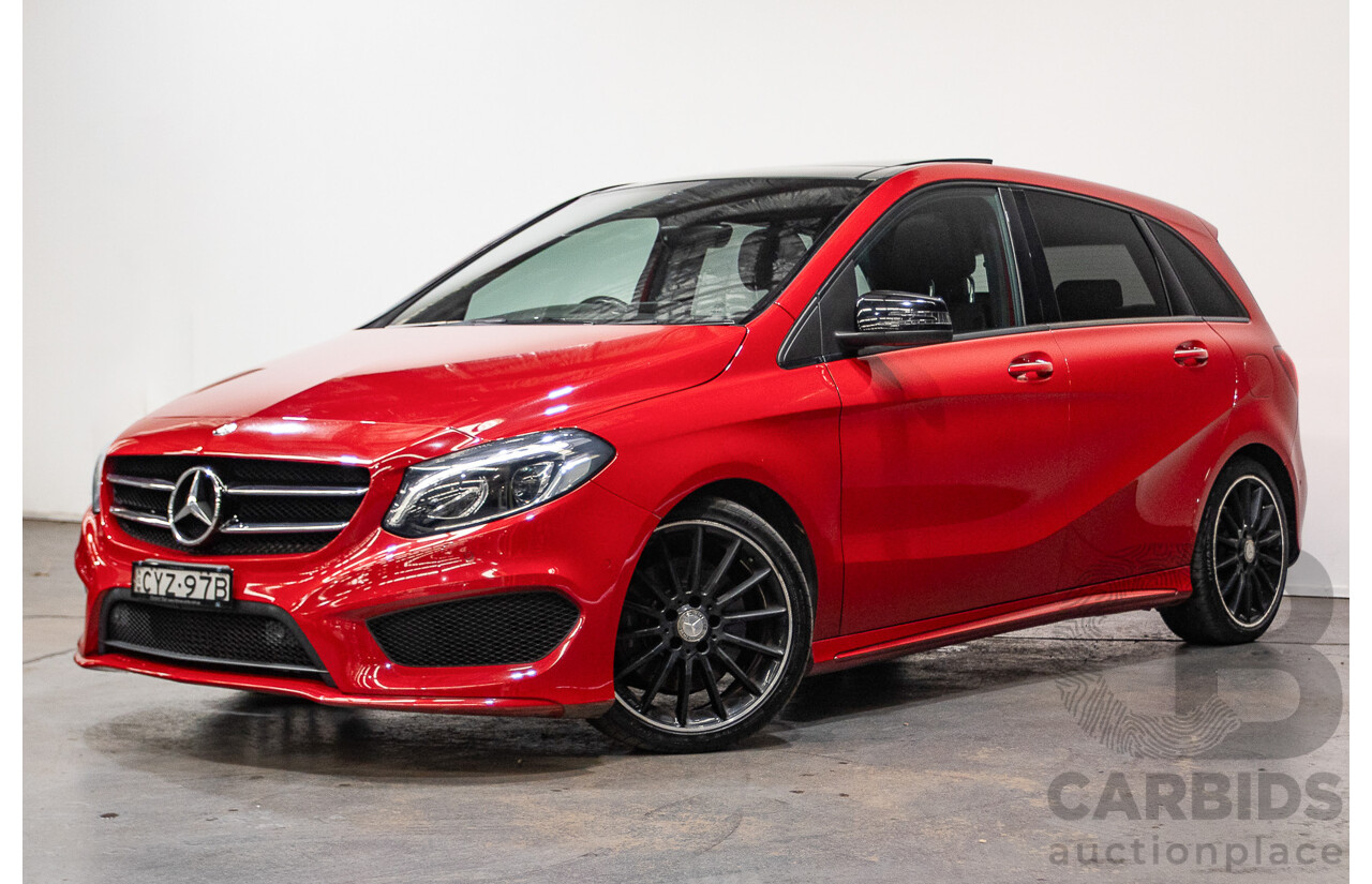 5/2015 Mercedes-Benz B250 4matic 246 MY15 5d Hatchback Jupiter Red Turbo 2.0L