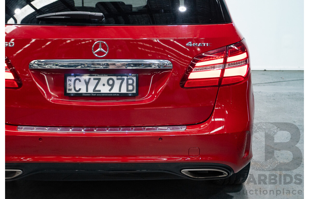 5/2015 Mercedes-Benz B250 4matic 246 MY15 5d Hatchback Jupiter Red Turbo 2.0L