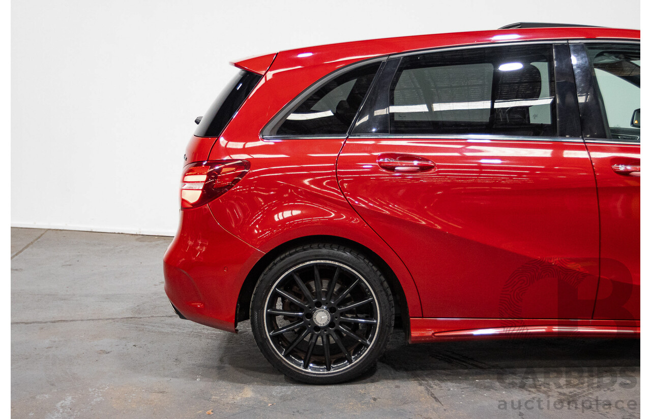 5/2015 Mercedes-Benz B250 4matic 246 MY15 5d Hatchback Jupiter Red Turbo 2.0L