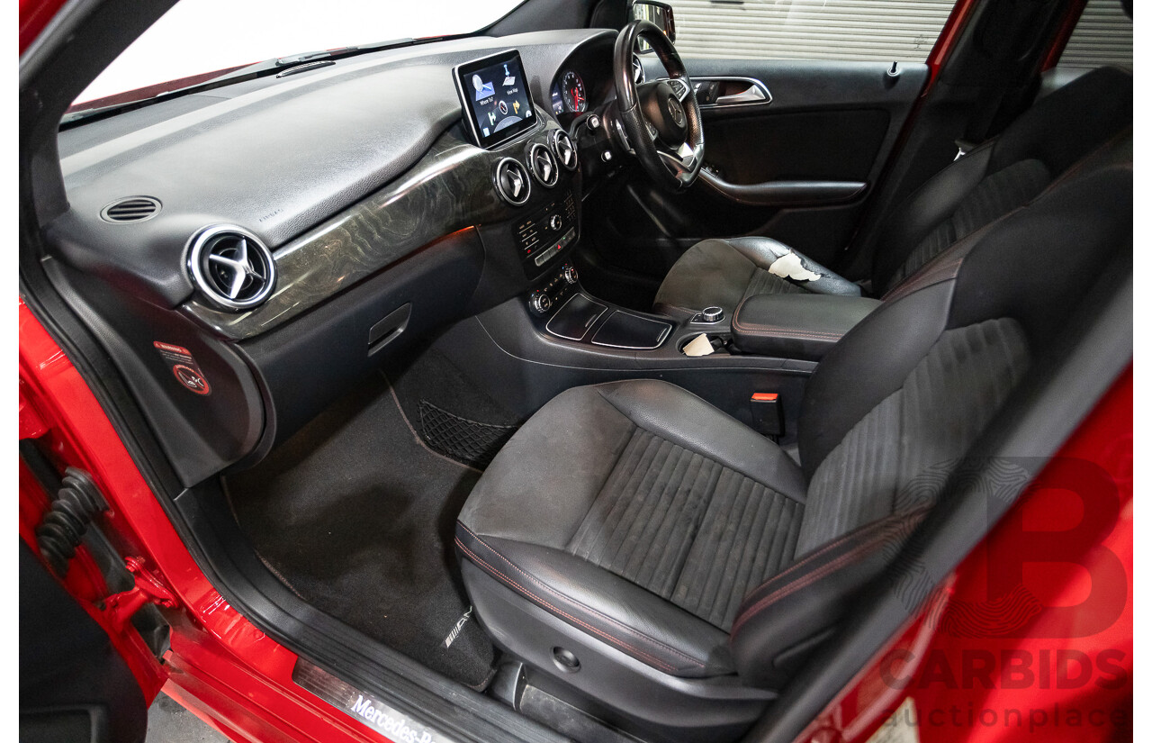5/2015 Mercedes-Benz B250 4matic 246 MY15 5d Hatchback Jupiter Red Turbo 2.0L