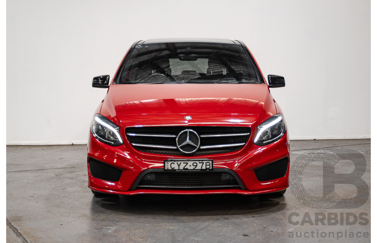 5/2015 Mercedes-Benz B250 4matic 246 MY15 5d Hatchback Jupiter Red Turbo 2.0L