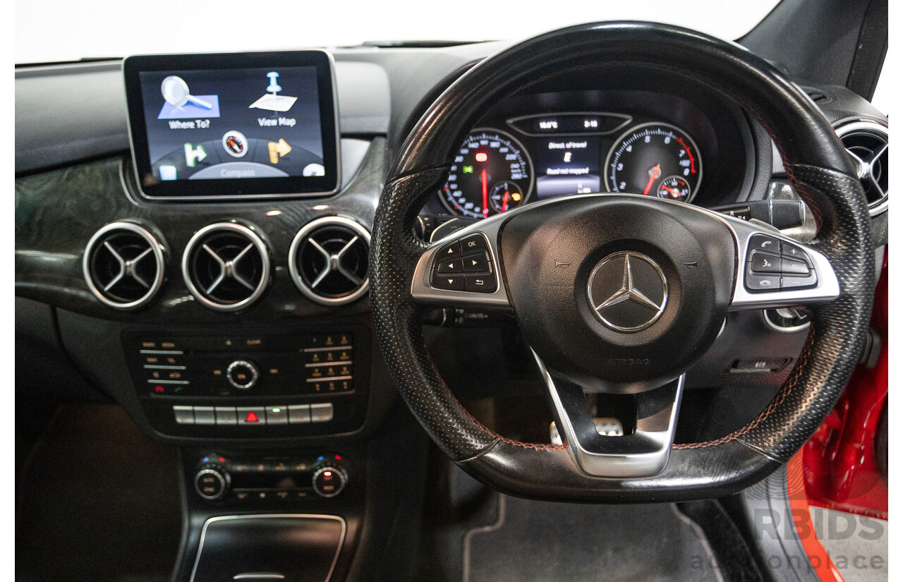 5/2015 Mercedes-Benz B250 4matic 246 MY15 5d Hatchback Jupiter Red Turbo 2.0L