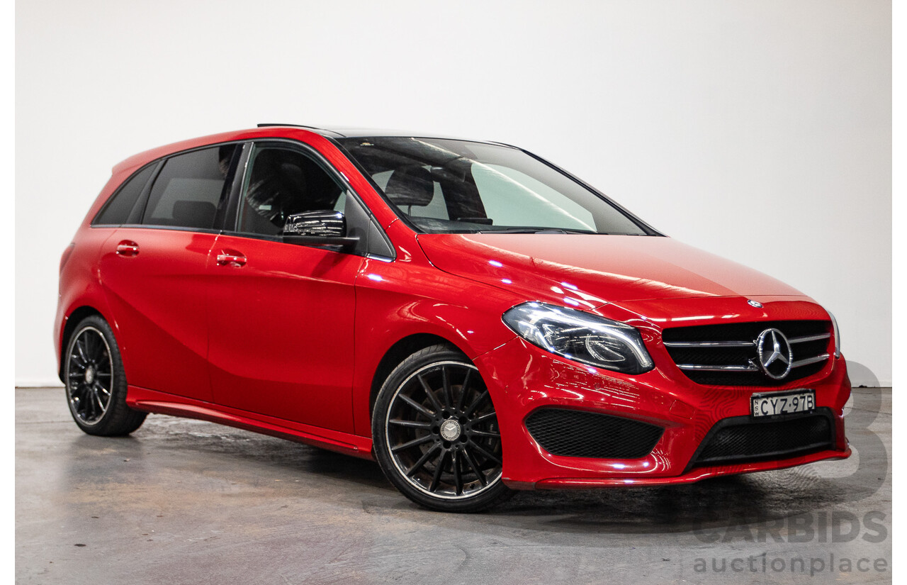 5/2015 Mercedes-Benz B250 4matic 246 MY15 5d Hatchback Jupiter Red Turbo 2.0L