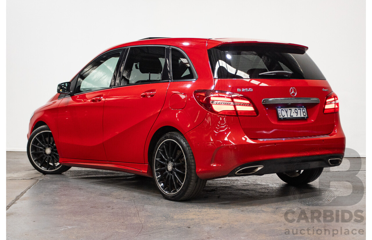 5/2015 Mercedes-Benz B250 4matic 246 MY15 5d Hatchback Jupiter Red Turbo 2.0L