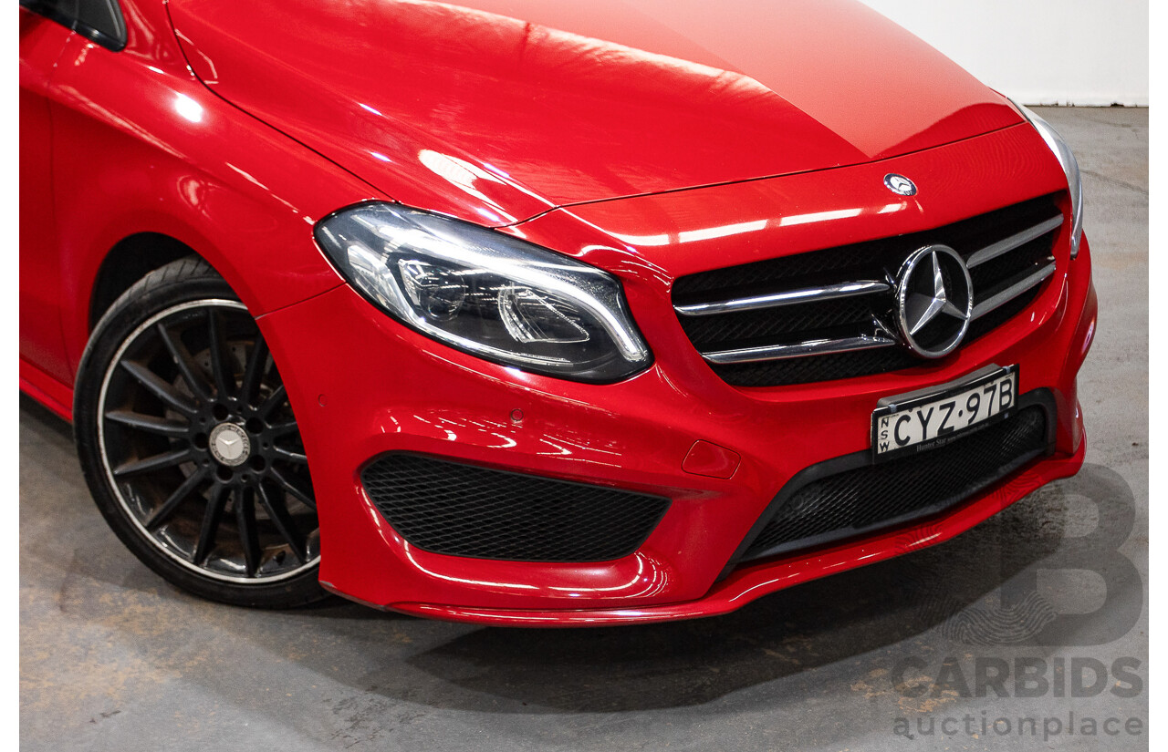 5/2015 Mercedes-Benz B250 4matic 246 MY15 5d Hatchback Jupiter Red Turbo 2.0L