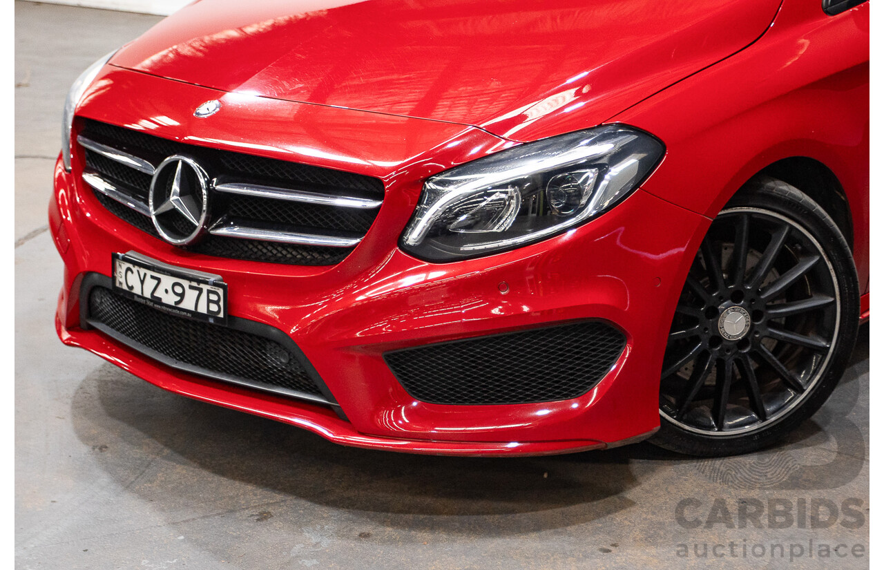 5/2015 Mercedes-Benz B250 4matic 246 MY15 5d Hatchback Jupiter Red Turbo 2.0L