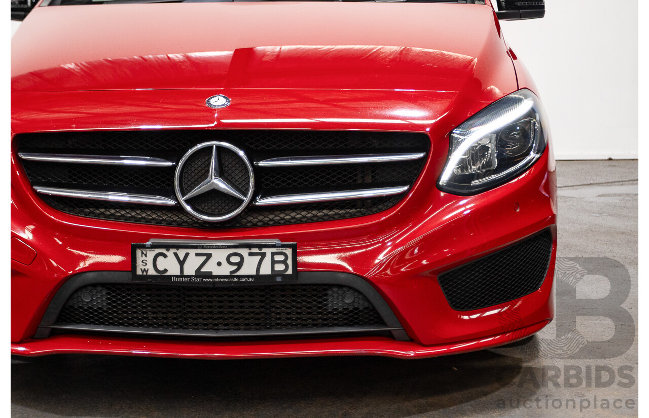 5/2015 Mercedes-Benz B250 4matic 246 MY15 5d Hatchback Jupiter Red Turbo 2.0L