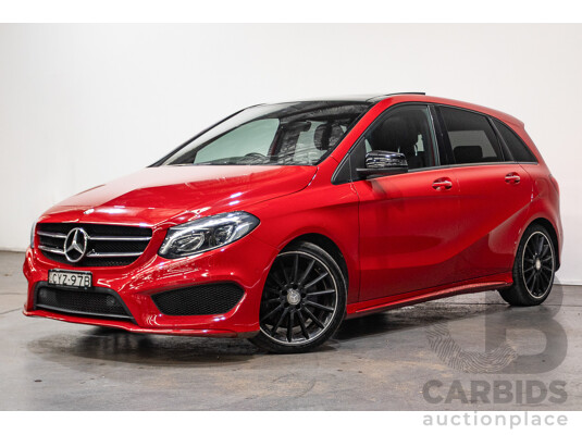 5/2015 Mercedes-Benz B250 4matic 246 MY15 5d Hatchback Jupiter Red Turbo 2.0L