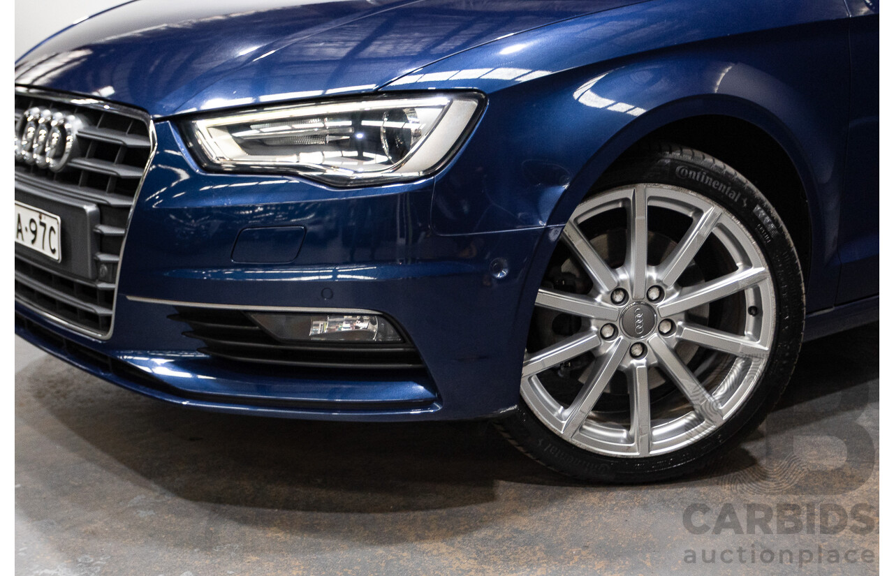 02/2015 Audi A3 1.8 TFSI AMBITION 8V MY15 2D Cabriolet Scuba Blue Turbo 1.8L