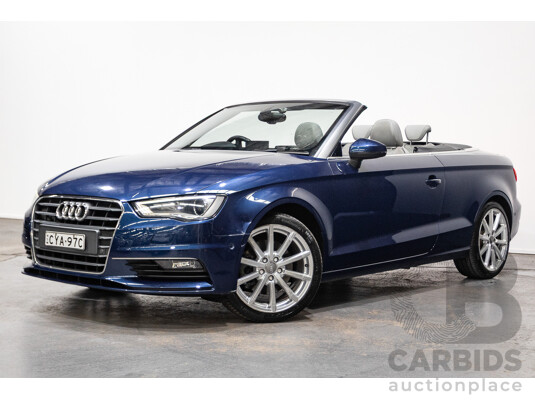 02/2015 Audi A3 1.8 TFSI AMBITION 8V MY15 2D Cabriolet Scuba Blue Turbo 1.8L