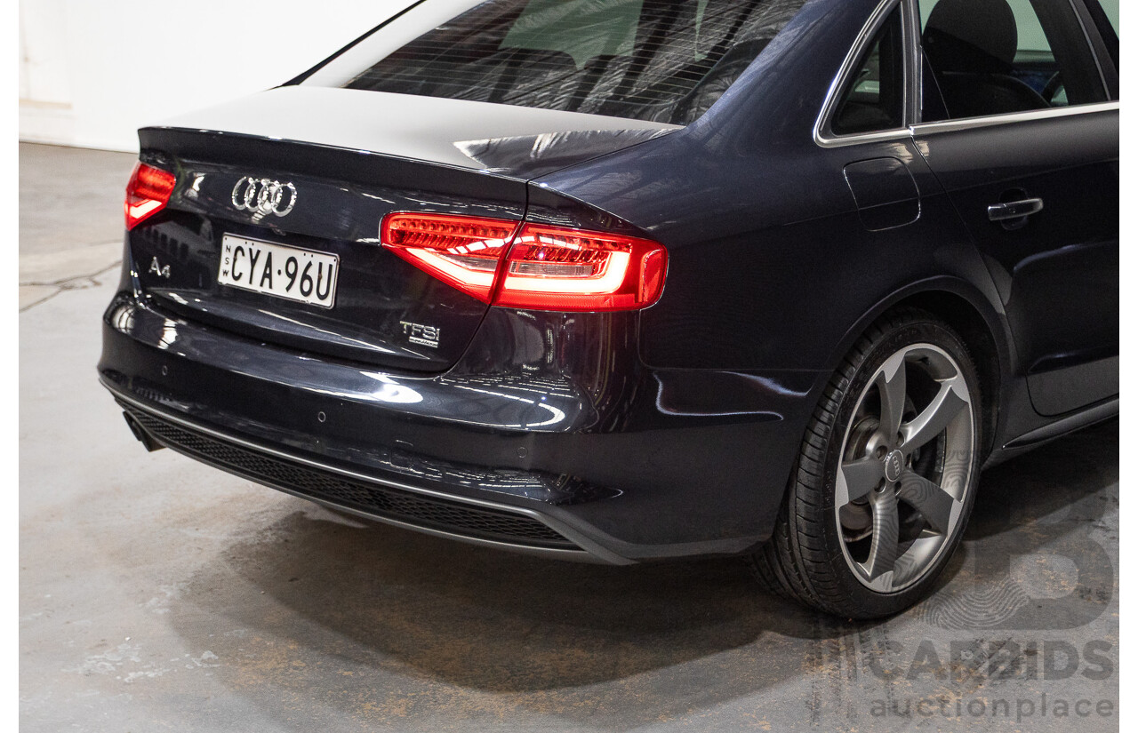 2/2015 Audi A4 2.0 TFSI Ambition Quattro B8 (8K) MY15 4d Sedan Moon light Blue Turbo 2.0L