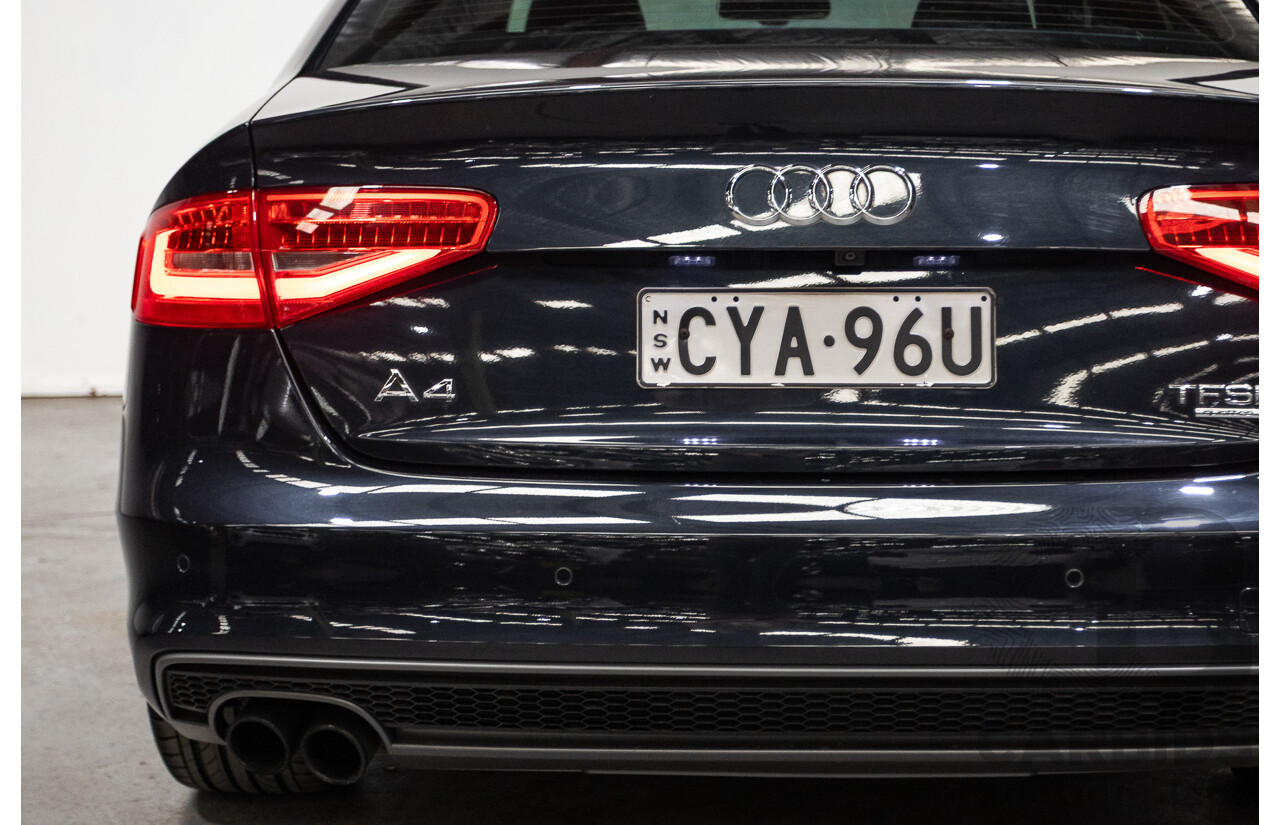 2/2015 Audi A4 2.0 TFSI Ambition Quattro B8 (8K) MY15 4d Sedan Moon light Blue Turbo 2.0L