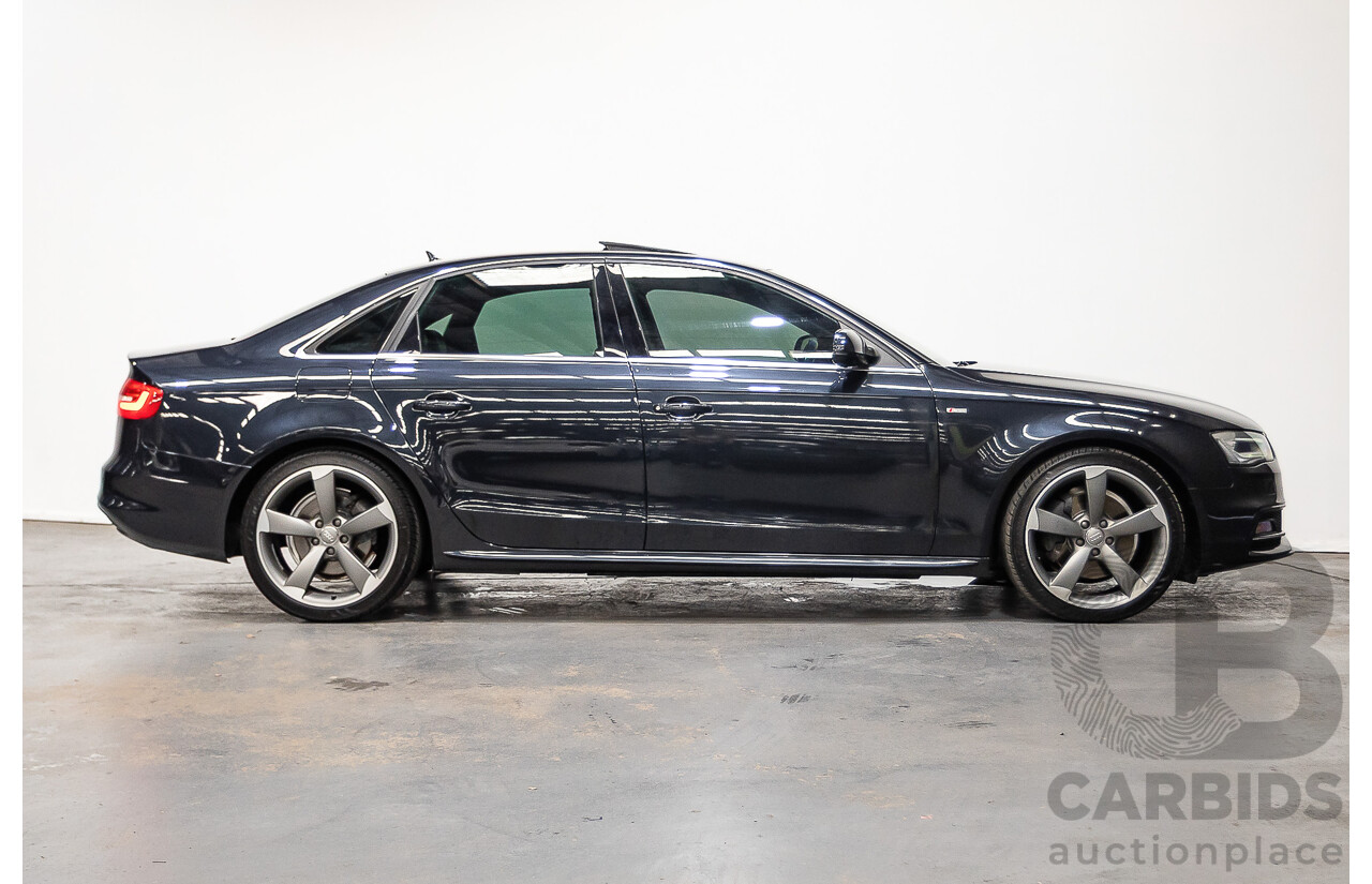 2/2015 Audi A4 2.0 TFSI Ambition Quattro B8 (8K) MY15 4d Sedan Moon light Blue Turbo 2.0L