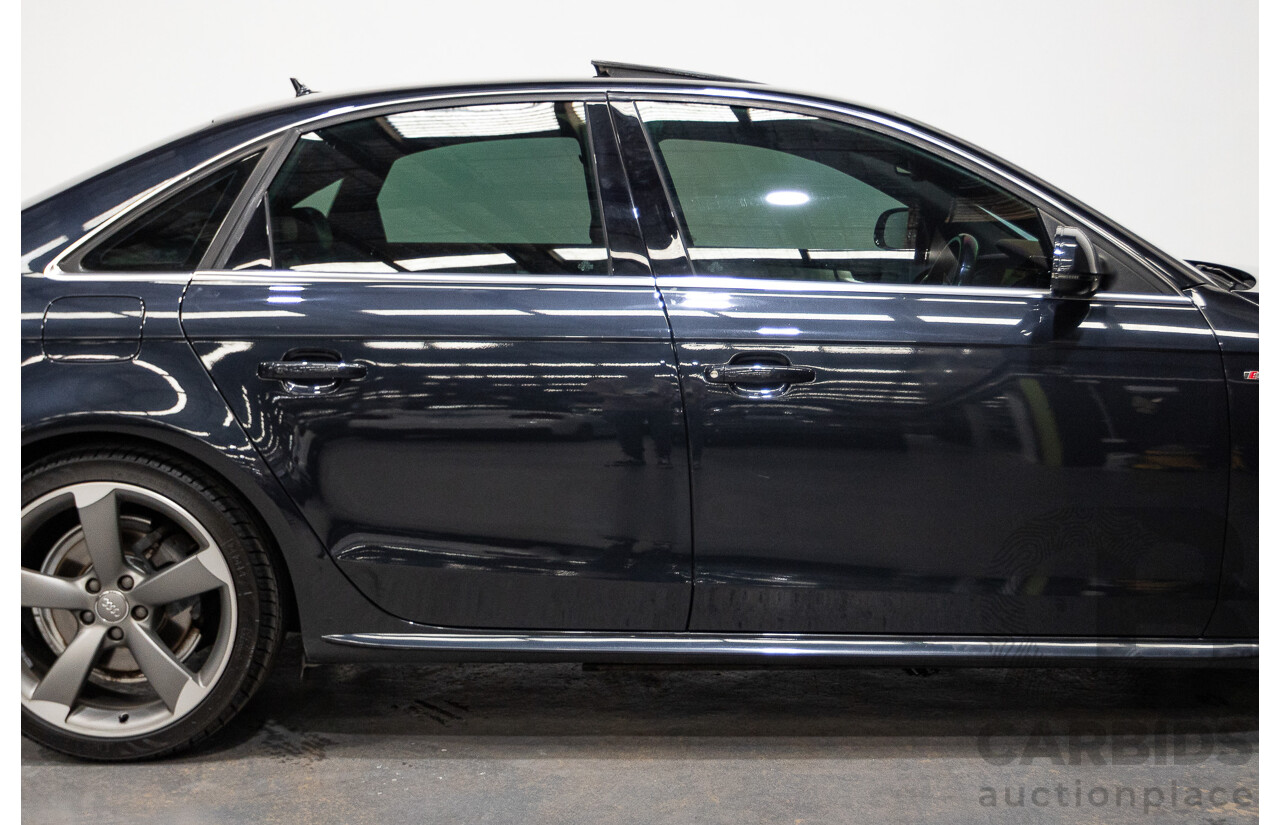 2/2015 Audi A4 2.0 TFSI Ambition Quattro B8 (8K) MY15 4d Sedan Moon light Blue Turbo 2.0L