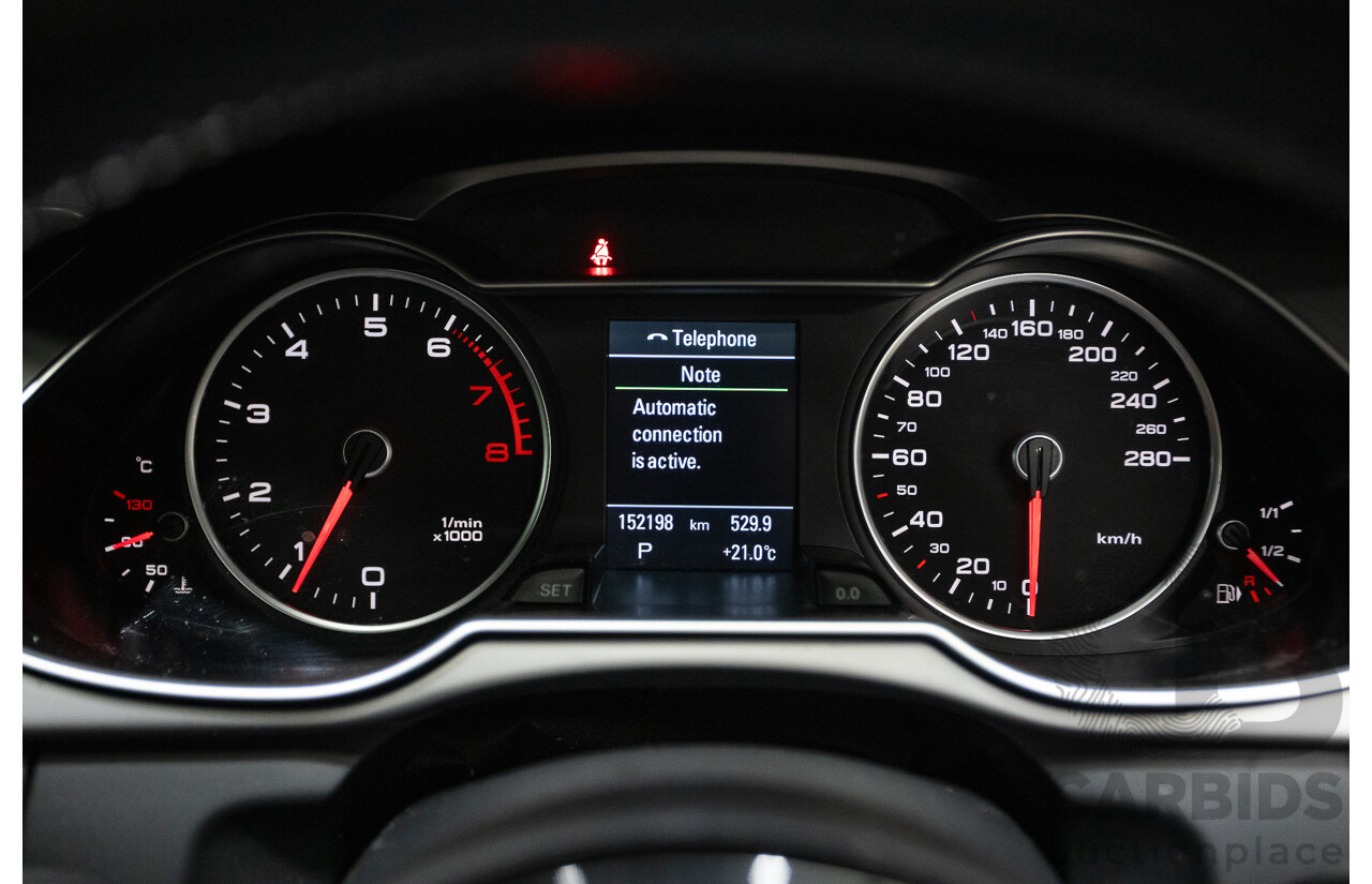 2/2015 Audi A4 2.0 TFSI Ambition Quattro B8 (8K) MY15 4d Sedan Moon light Blue Turbo 2.0L